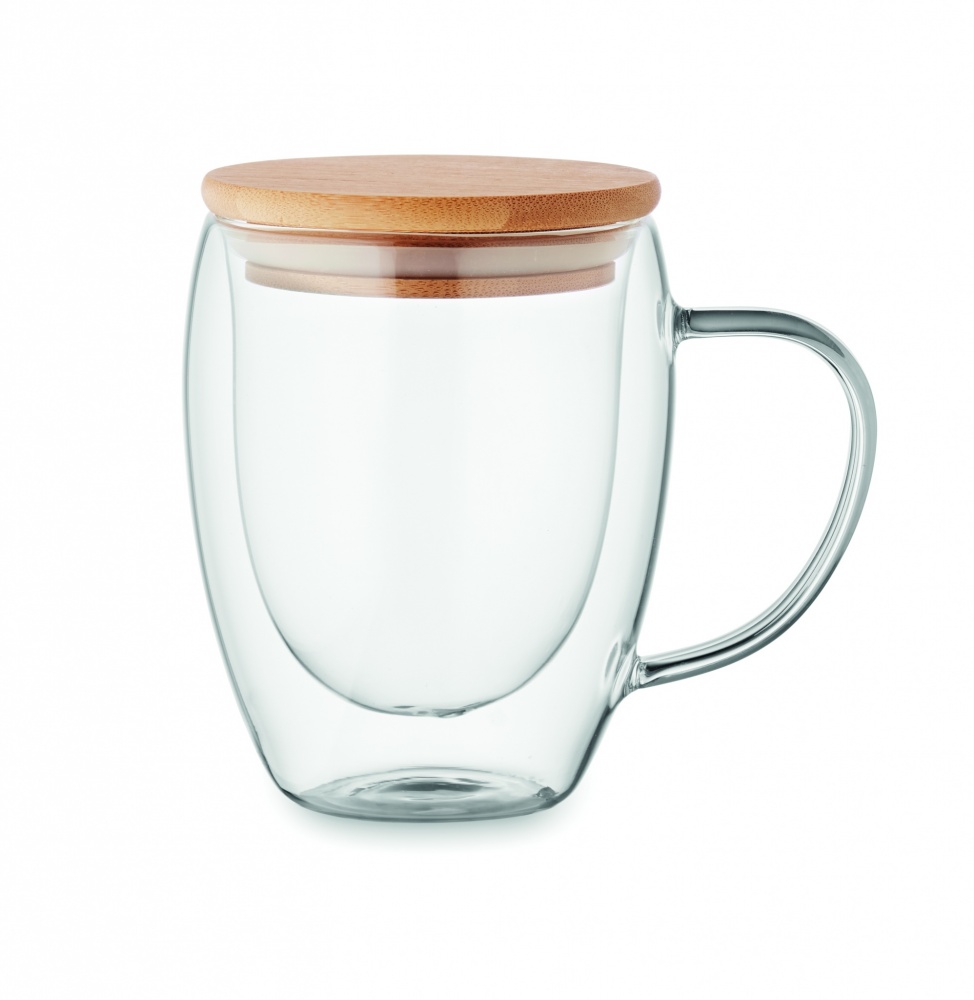 Logo trade promotional products picture of: Double wall borosilicate mug