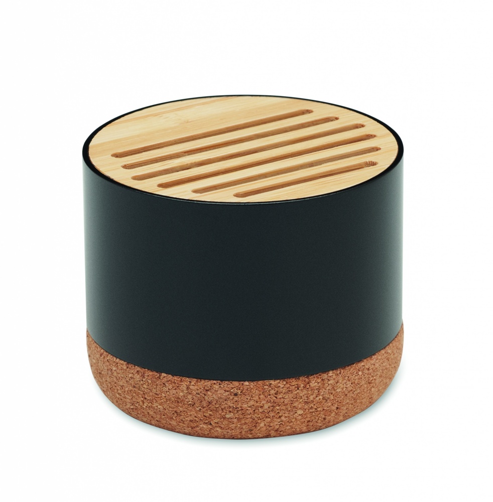 Logo trade promotional item photo of: Cork and aluminium speaker