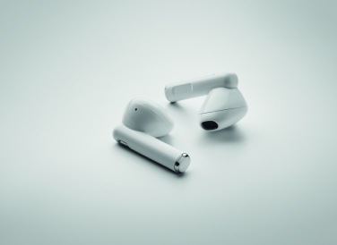 Logo trade business gifts image of: TWS earbuds with charging base