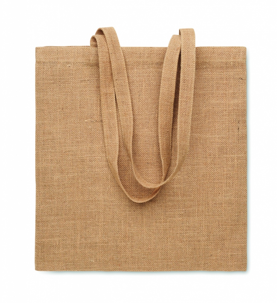 Logotrade promotional gift picture of: Jute long handled shopping bag