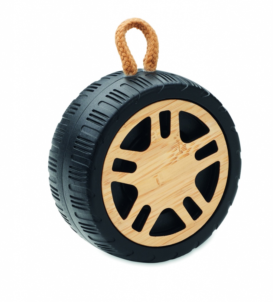 Logo trade promotional products image of: Wireless speaker tire shaped