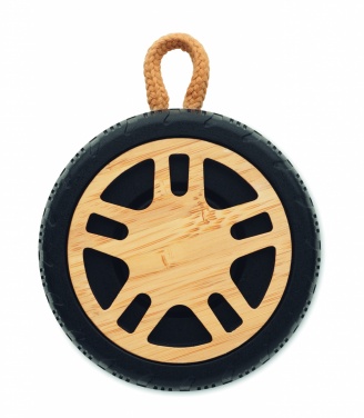 Logo trade promotional gift photo of: Wireless speaker tire shaped