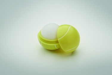 Logo trade promotional items image of: Lip balm in tennis ball shape