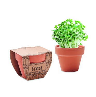 Logo trade promotional gifts picture of: Terracotta pot cress seeds