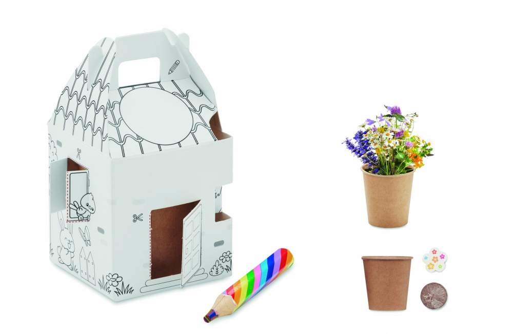 Logotrade promotional items photo of: House shaped seeds grow set