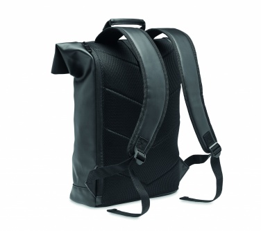 Logo trade promotional merchandise picture of: Laptop PU Rolltop backpack