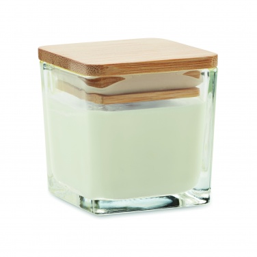 Logotrade promotional item picture of: Squared fragranced candle 50gr