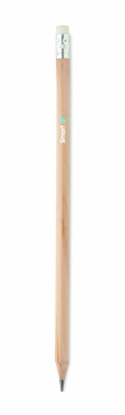 Logotrade promotional merchandise image of: Natural pencil with eraser