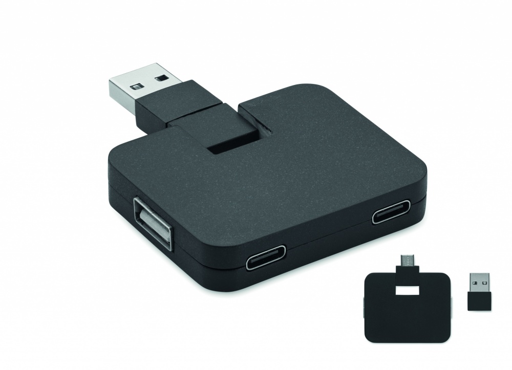 Logotrade advertising products photo of: 4 port USB hub