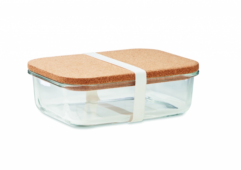 Logo trade promotional items image of: Glass lunch box with cork lid