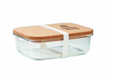 Logotrade promotional item picture of: Glass lunch box with cork lid