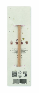 Logotrade promotional merchandise picture of: Natural pencil in seeded pouch