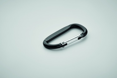 Logo trade promotional gift photo of: Carabiner clip in aluminium.