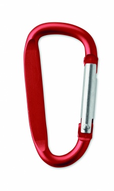 Logo trade promotional gifts image of: Carabiner clip in aluminium.