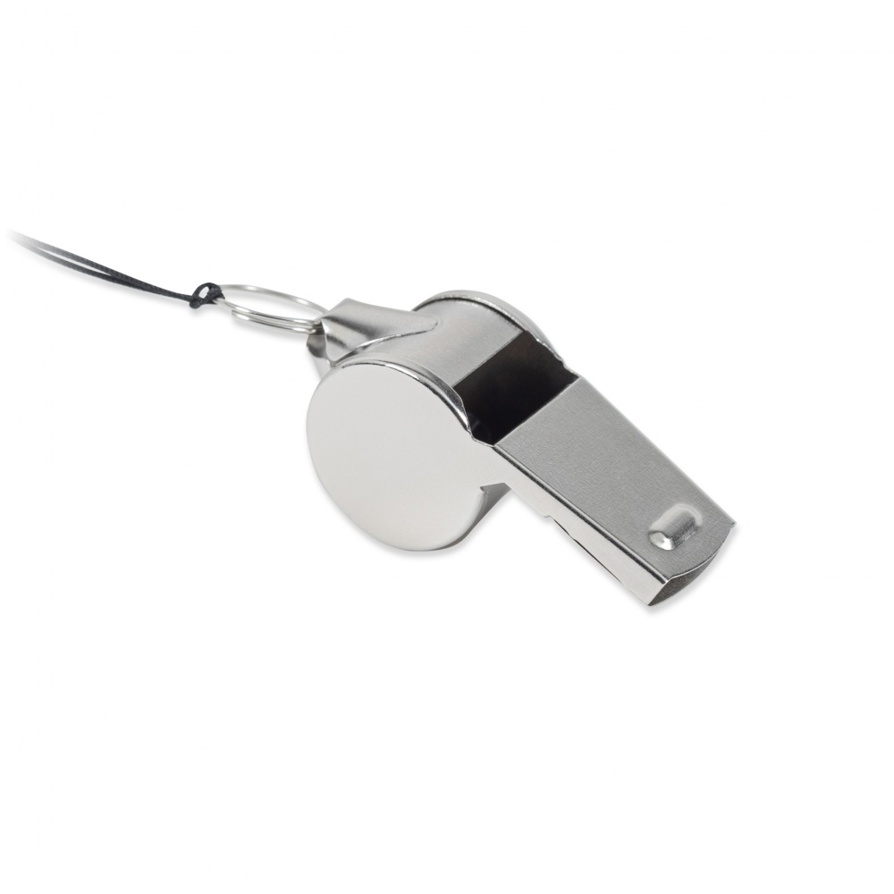 Logo trade business gift photo of: Metal whistle