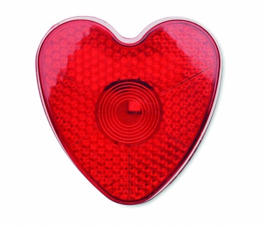 Logo trade promotional merchandise photo of: Heart shaped reflector light