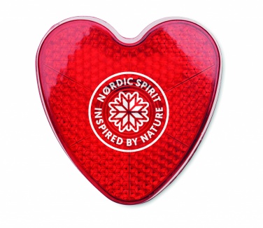 Logo trade promotional items picture of: Heart shaped reflector light