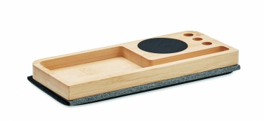 Logotrade corporate gift picture of: Wireless charger in bamboo 15W