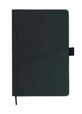 Logo trade promotional merchandise picture of: A5 notebook PU front pocket