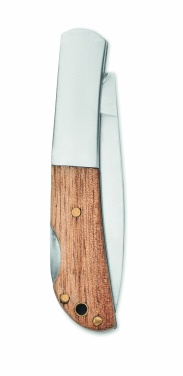 Logotrade corporate gift image of: Foldable knife in acacia wood