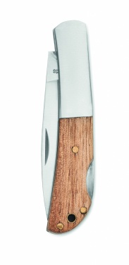 Logotrade promotional merchandise photo of: Foldable knife in acacia wood