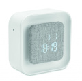 Recycled ABS/RPET alarm clock Stuttgart, White