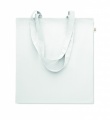 Recycled cotton shopping bag, White