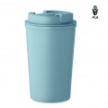 PLA double wall tumbler 350ml, Petrol