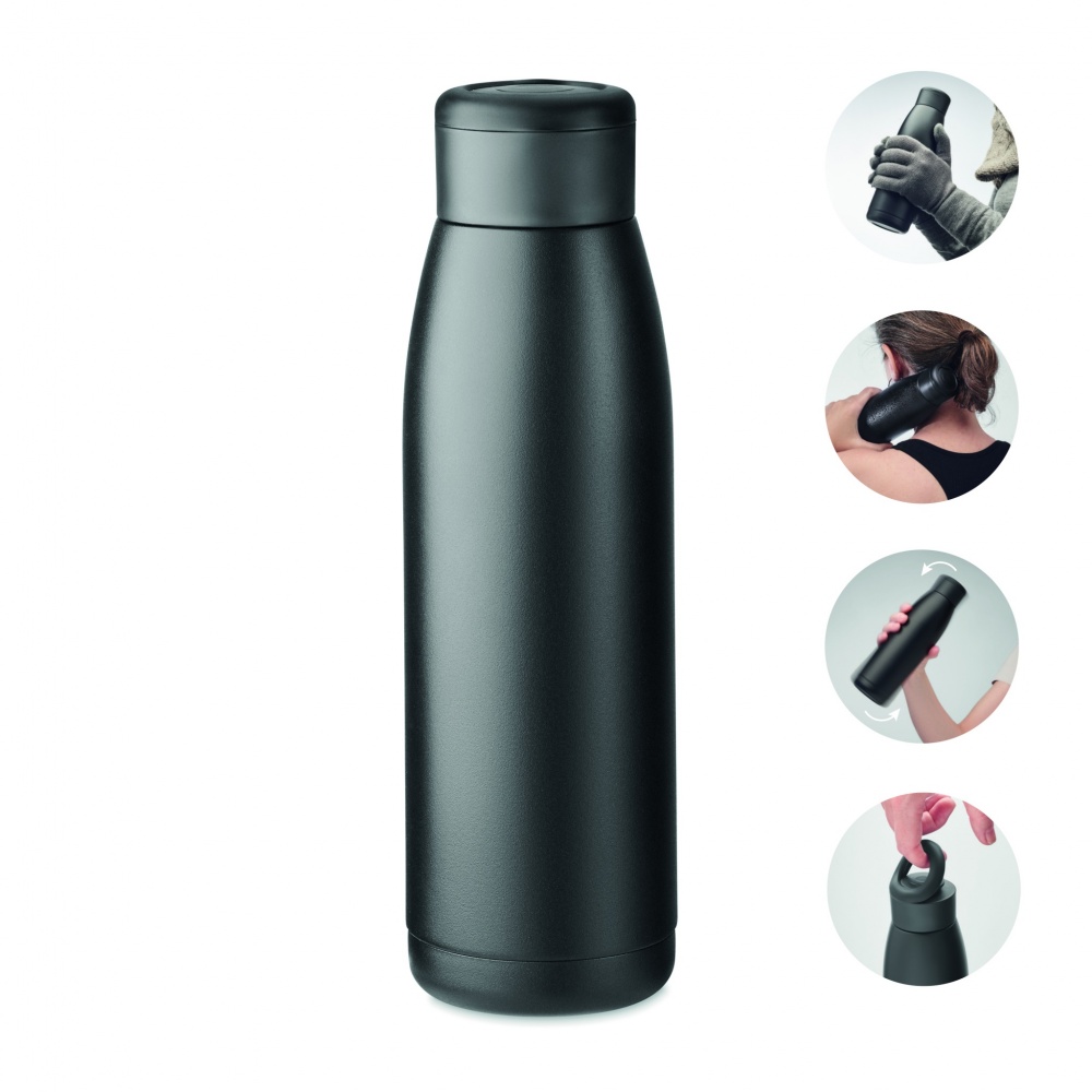 Logo trade promotional items picture of: Heat-cool double wall bottle