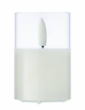 Logo trade business gift photo of: LED wax candle in glass holder