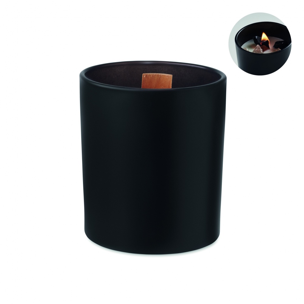 Logo trade promotional merchandise picture of: Plant based wax candle 200 gr