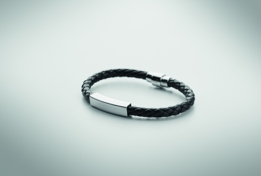 Logotrade promotional gift picture of: Braided faux leather bracelet