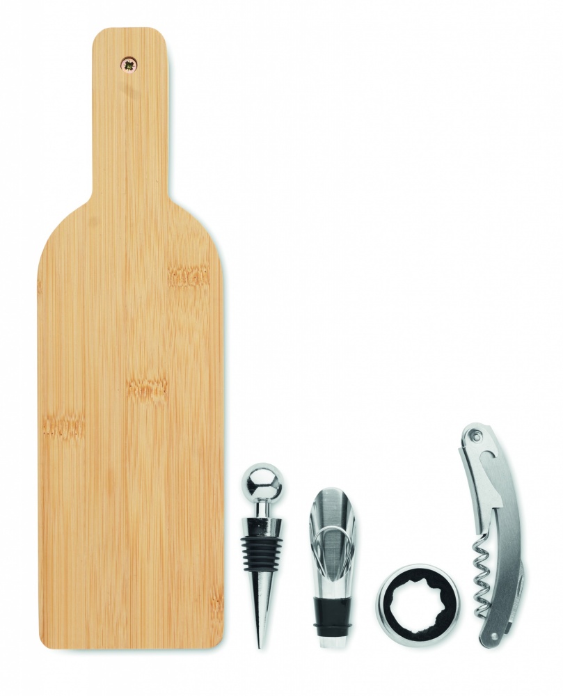 Logotrade promotional product image of: Bottle shaped wine set