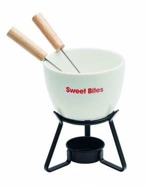 Logo trade advertising products image of: Ceramic fondue set 240 ml