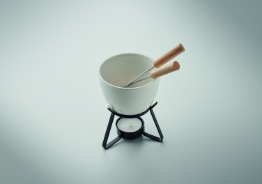 Logotrade promotional products photo of: Ceramic fondue set 240 ml