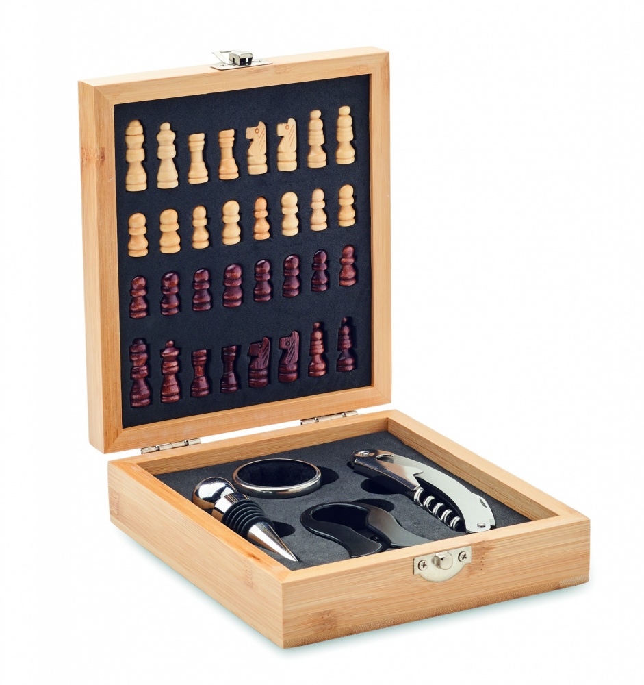 Logotrade promotional giveaway picture of: Chess board wine set