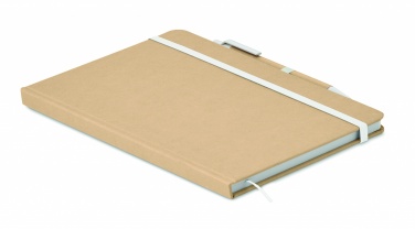 Logo trade promotional gifts image of: A5 notebook in recycled carton