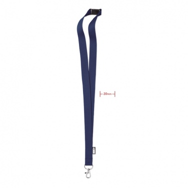 Logo trade promotional merchandise image of: Lanyard in RPET 20 mm