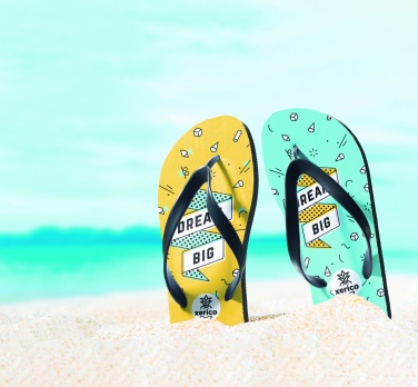 Logo trade promotional merchandise image of: Sublimation beach slippers