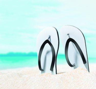 Logo trade business gifts image of: Sublimation beach slippers