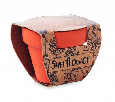 Logotrade promotional giveaway image of: Terracotta pot 'sunflower'