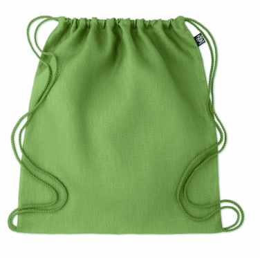 Logo trade promotional merchandise picture of: Hemp drawstring bag 200 gr/m²