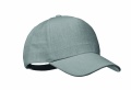 Hemp baseball cap 370 gr/m², Grey