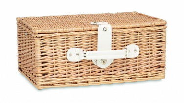 Logo trade advertising products image of: Wicker picnic basket 2 people