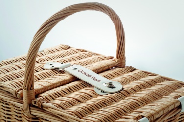 Logotrade advertising products photo of: Wicker picnic basket 4 people