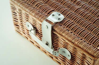 Logotrade promotional item image of: Wicker picnic basket 4 people