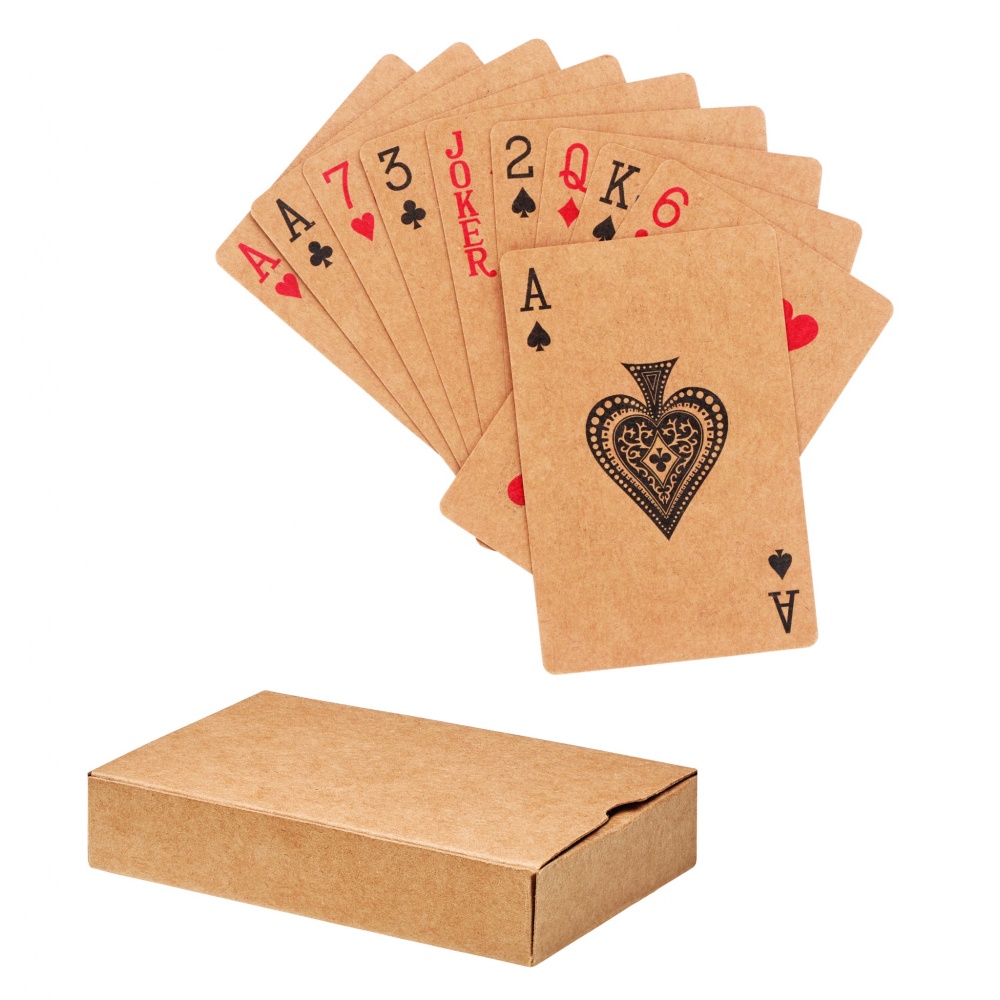 Logo trade promotional items image of: Recycled paper playing cards