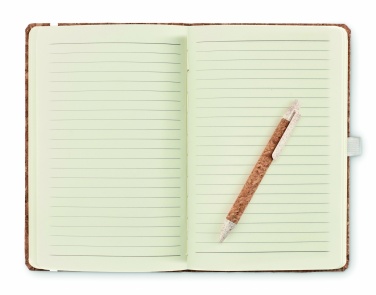 Logotrade promotional products photo of: A5 cork notebook with pen