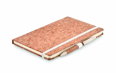 Logotrade promotional merchandise image of: A5 cork notebook with pen