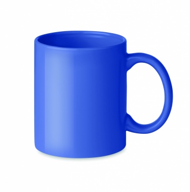 Logo trade promotional giveaways image of: Coloured ceramic mug 300ml